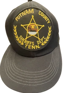 Casquette Putnam County TN Tennessee Sheriff's Dept chapeau fabriqué aux États-Unis Fechheimer L/XL vintage - Photo 1/4