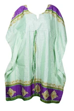 Boho Mid Calf Kaftan Dress Beach Flowy Coverup Resort Wear Housedress Caftan 3X