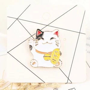 Brooch Fashion Pin Pin Jewelry Badge Brooch Chest Brooch Cats Lucky Japanese - Picture 1 of 14