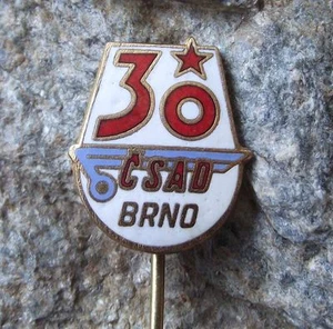 1979 Tschechoslowakei Brünn Stadt CSAD Staatsbusgesellschaft 30 Jahre Jubiläum Pin Anstecker - Bild 1 von 5