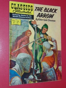 Classics Illustrated #31 The Black Arrow. Very Good + 4.5 Australian Edition - Picture 1 of 5