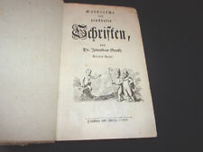 1760 Jonathan Swift Satyrische und ernsthafte Schriften Vierter Band 
