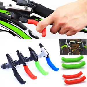 2 pz Copertura Leva Freno Bicicletta MTB Bici Maniglia Silicone Maniglie Protettore - Foto 1 di 16
