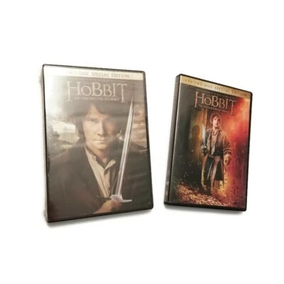 The Hobbit An Unexpected Journey (New in plastic)& Desolation of Smaug used DVDs - Image 1 of 4