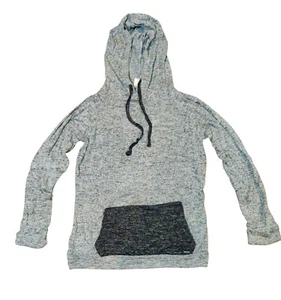 Hello Mello Carefree Threads Women's Heather Drawstring Hooded Sweatshirt - Picture 1 of 1