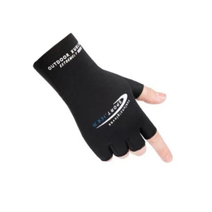 Fishing Gloves Half Finger Ice Silk Gloves UV Protection Gloves Elastic Gloves - Picture 1 of 18