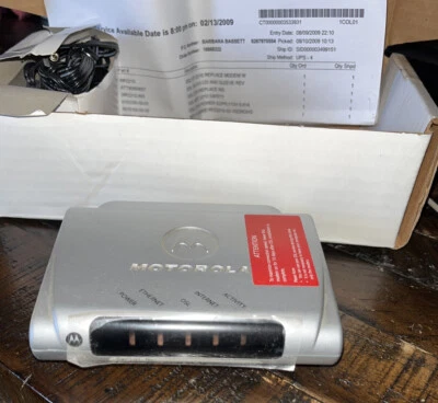 Motorola DSL Modem MSTATEA 2210 02 1022 ATT High Speed ethernet internet AT&T - Image 1 of 3