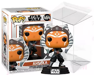 Star Wars Funko POP 464 Ahsoka Two Sabers Mandalorian Vinyl Bobblehead PROTECTOR - Picture 1 of 12