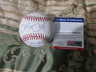 Braves & Reds Joey Jay  autographed ML Baseball  5-3-60 added  PSA DNA Certified - Image 1 of 3