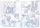 JAM MEDIA Hand Drawn Storyboard Page Animation Test by MARCO ARANTES 16"x11" 