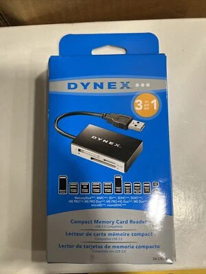 Dynex 12 in 1 Compact Memory Card Reader - DX-CR212 - Image 1 of 2