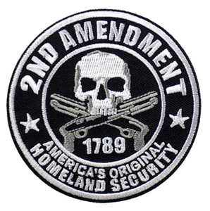 2ND AMENDMENT EMBROIDERED PATCH IRON/SEW ON 3" AMERICA´S HOMLAND SECURITY 1789 - Bild 1 von 2
