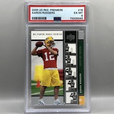 2005 Aaron Rodgers Upper Deck Rookie Premiere #16 Rookie Card RC PSA 6