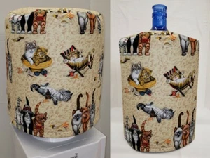 Cubierta de botella de agua Beach Cats para botellas de 3 o 5 galones - Imagen 1 de 4