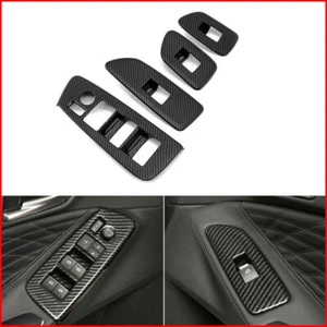 Cubierta de panel de interruptor de elevación de ventana de fibra de carbono 4X para Toyota Avalon 2019-2024 - Imagen 1 de 8