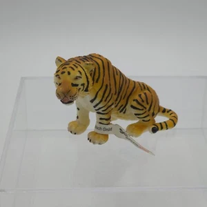 Schleich Tiger Figurine Sitting 14096 Retired 1993 Big Cat NEW w/ Tag Flag - Picture 1 of 6