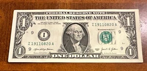 Billete de un dólar de $1 19110820 billete de historia. 1er Telegrama Alrededor del Mundo ¡Enviado! - Imagen 1 de 3