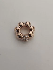 AUTHENTISCHE PANDORA ROSE POLIERT & PAVE PERLE SPACER CHARM #788310CZ - Bild 1 von 5