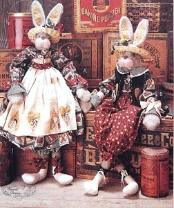 8035 34" Giant Bunny Rabbit & Clothing Greeters Sewing Pattern 1996 UNCUT - Picture 1 of 3