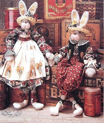 8035   34" Giant Bunny Rabbit & Clothing Greeters Sewing Pattern 1996 UNCUT - Image 1 of 3