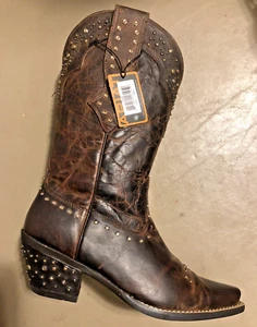 Ariat Women Boots Rhinestone studded Distressed Western Cowgirl **7.5B 🛑READ - Picture 1 of 16