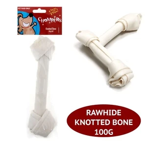 1/5 Pack Large Knotted Bones Rawhide Dogs Puppy Training Gums Teeth Treats Bone - Picture 1 of 4