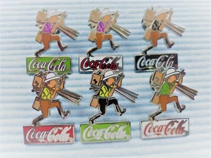 6 pines de Coca Cola Tim con equipo de cámara antiguo de Herge a - Imagen 1 de 8