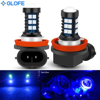 2Pcs H11 H9 H8 Ultra Blue LED Bulbs 30-SMD 3030 Fog Driving Light Super Bright - Image 1 of 4