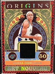 2023 Origins WNBA Basketball Nneka Ogwumike ART NOUVEAU MEMORABILIA RED 6/49