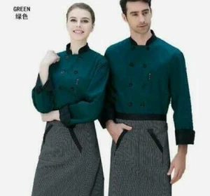 Unisex Chef Jacket Coat Restaurant Hotel Work Uniform Short Mesh Sleeves Women - Picture 1 of 13