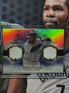 2013 Topps Tribute Superstar Swatches Blue Prince Fielder 30/50 Detroit Tigers - Picture 1 of 2