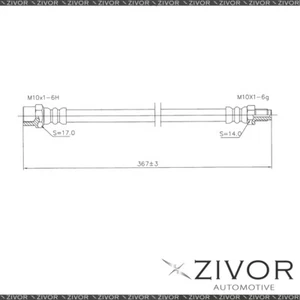 2x Hydraulic Hose-Front For MERCEDES BENZ 300E W124 4D Sdn RWD 1986 - 1992 - Picture 1 of 1