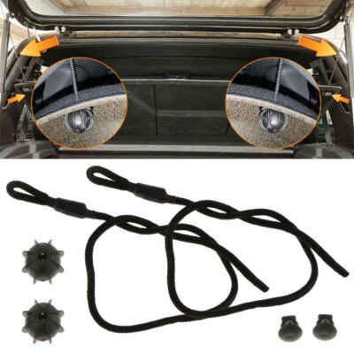 2x Boot Rear Parcel Shelf String Cord Cover Strap For VW Golf MK6 MK5 MK7 R GTI - Image 1 of 4