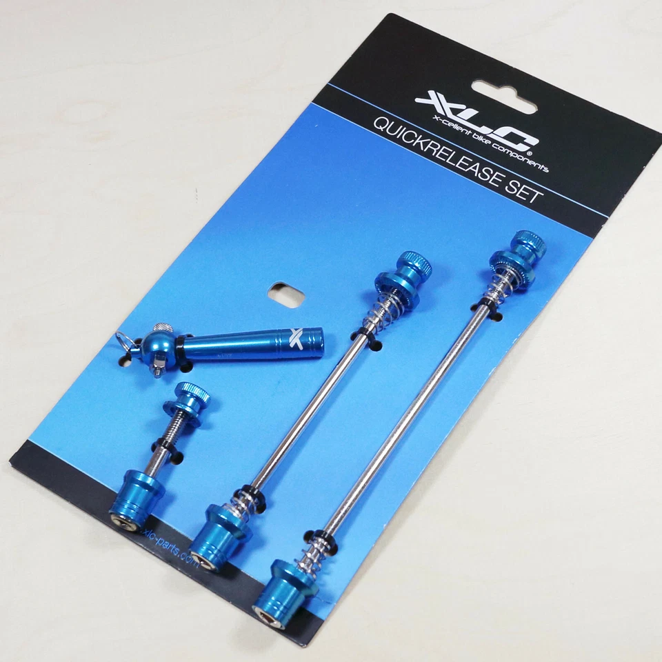 Stehbolzen Set XLC QR-L08 blau anstatt Schnellspanner für VR HR Sattelklemme - Bild 1 von 1