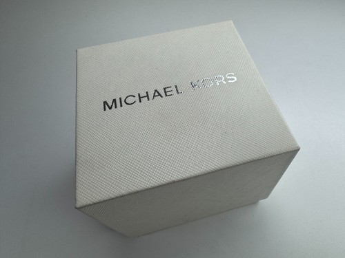 Cassa originale Michael Kors scatola portaoggetti orologio + manuale + ricambi per il bracciale