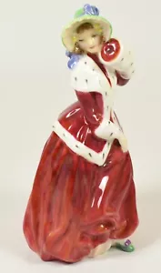 Schöne frühe Royal Doulton Fine Bone China Figur ~ HN1992 ~ Weihnachtsmorgen - Bild 1 von 4