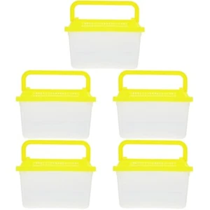 Set of 5 Plastikschildkrötenfischbehälter Aquarium Licht Sektgläser Kunststoff - Bild 1 von 12
