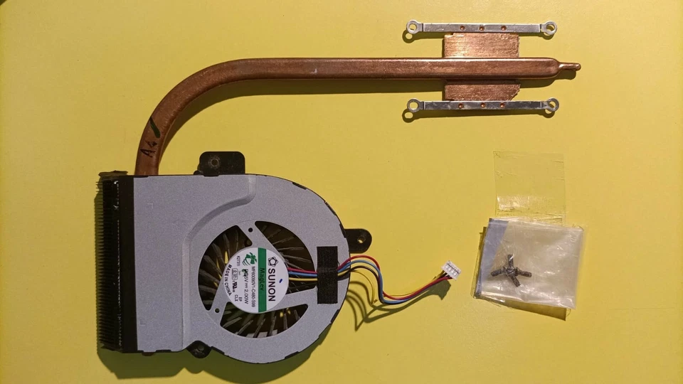 VENTOLA, FAN + dissipatore notebook ORIGINALE ASUS F55A - Immagine 1 di 4