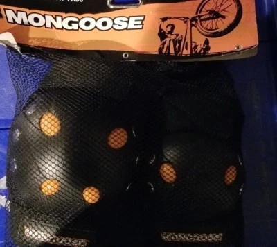  Package Mongoose BMX Bike Gel Knee and Elbow Pads MG506 - Image 1 of 2