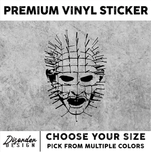PINHEAD ICON HELLRAISER [VINYL STICKER]-for WINDOW-LAPTOP-FOLDER-U PICK COLR/SZE - Picture 1 of 6