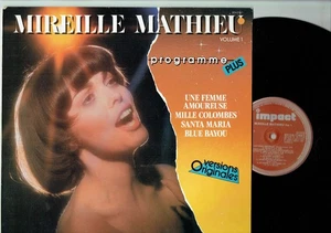 33T Mireille MATHIEU Vinyle LP PROGRAMME + BLUE BAYOU Vol. 1 IMPACT 824219 RARE - Picture 1 of 4