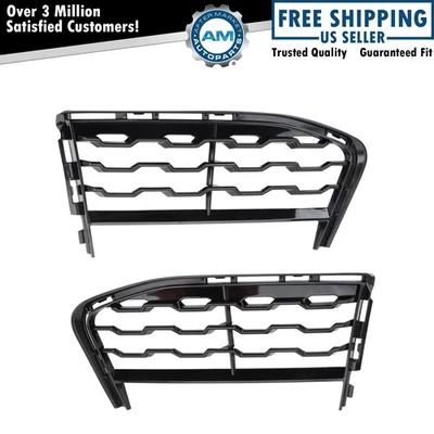 Juego de cubierta de orificio de luz antiniebla delantera negra lado conductor y pasajero para BMW de 16-19 Foto 1 de 4