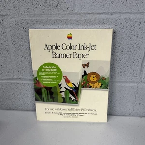 Apple Color Ink Jet Banner Paper SEALED 1997 Vintage StyleWriter 4500 Printer - Picture 1 of 2