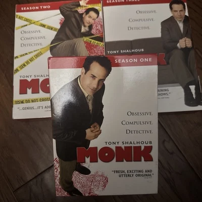 Monk Season DVD Lot: Seasons 1-3 Complete, 16-Disc - Image 1 of 4