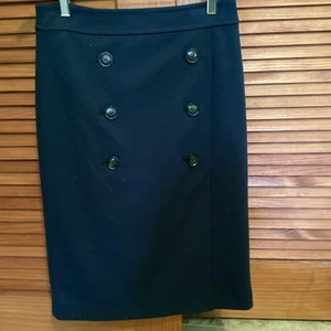 Womens BANANA REPUBLIC size 2 Navy Twill Skirt - Picture 1 of 3