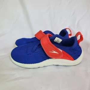 Speedo Jungen Shore Explore Wasserschuhe Größe Small 5/6 Wassersandale blau rot - Bild 1 von 6