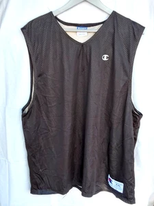 Canottiera maglia allenamento basket uomo Champion vintage nera taglia XXL - Foto 1 di 10
