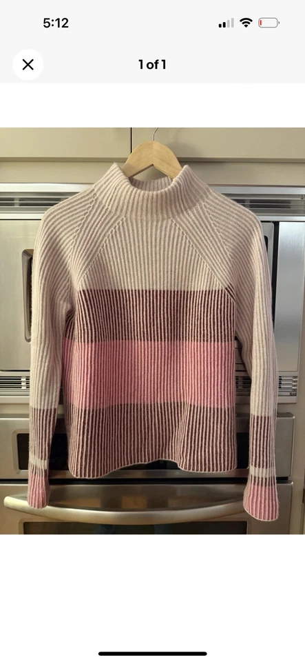 Suéter Kinross 100 % cachemir cuello falso para mujer mediano - excelente ligeramente usado Foto 1 de 4