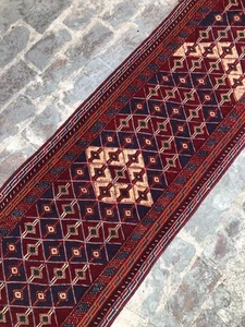 S2547 Mashawani Runner Hallway handmade Afghan Tribal Vintage Rug 278×77 Cm - Picture 1 of 8