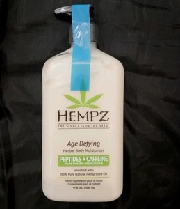 Hempz Age Defying Herbal Body Moisturizer Peptides + Caffeine Hemp Seed 500ml - Picture 1 of 4